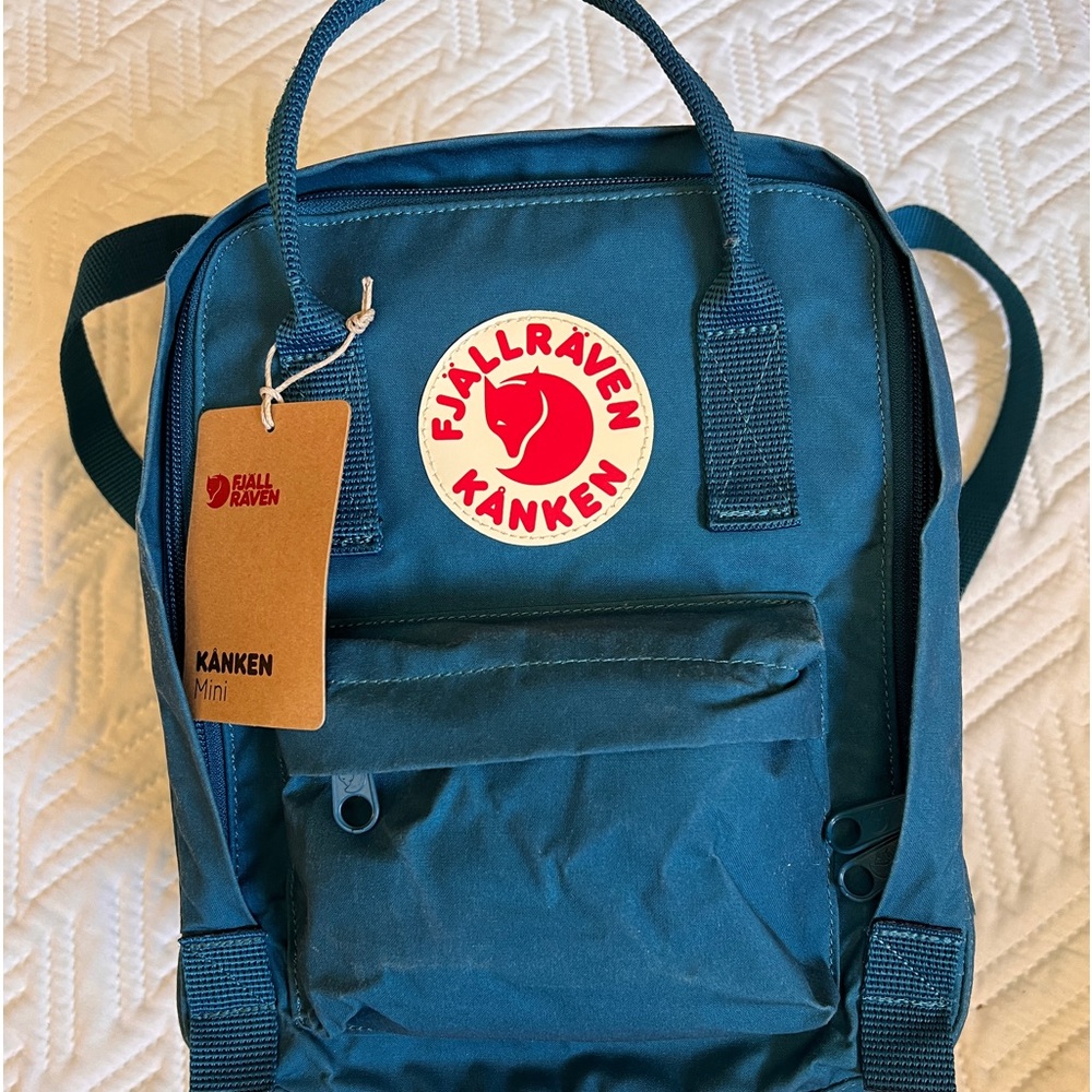 Kanken Mini backpack Glacial Green (a turquoise color) NEW with tags